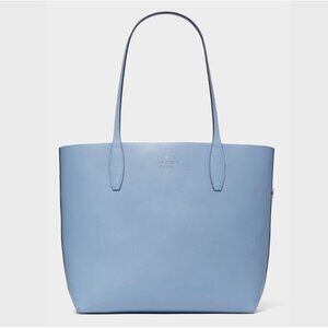 Kate Spade New York Arctic Friends Penguin Large Reversible Tote Bag with Wristl